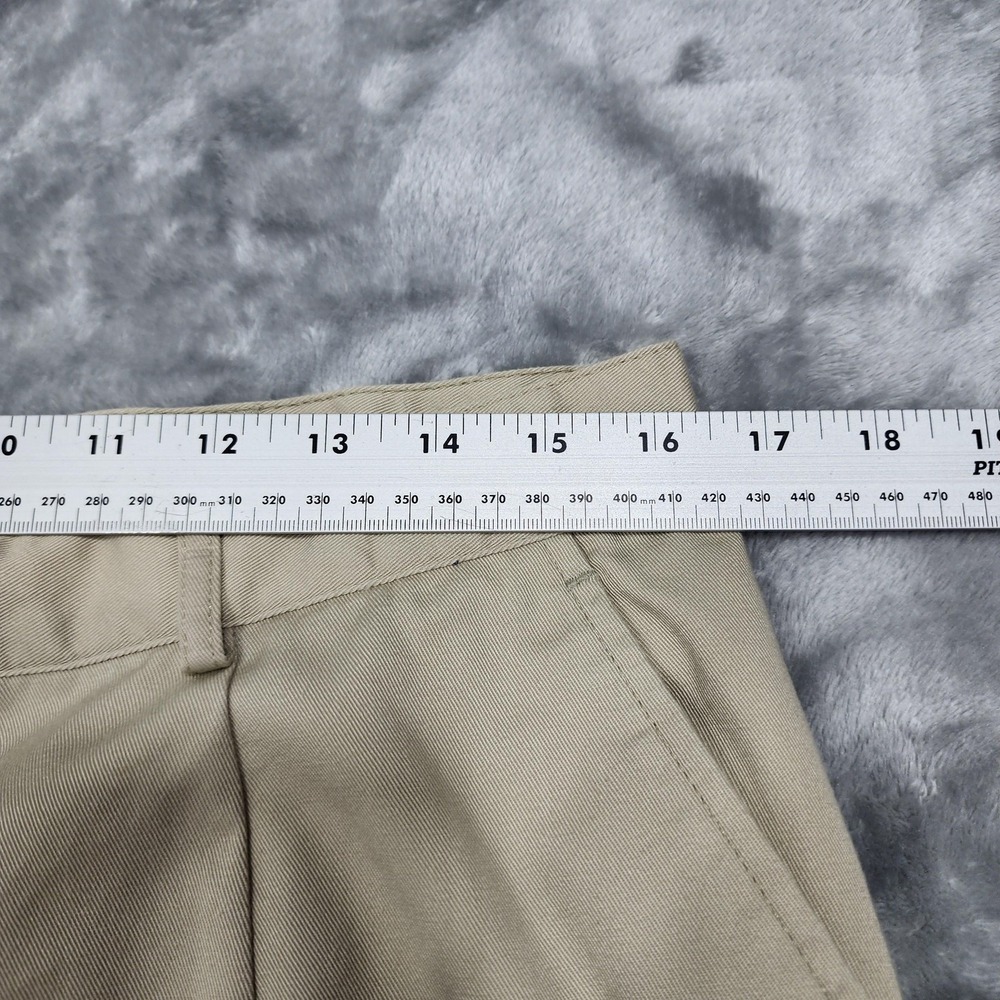 Vintage LL Bean Pants‎ Womens 16P PETITE Beige Pleated High Rise Tapered Chino - Picture 8 of 12